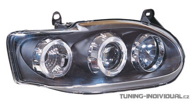P�edn� sv�tla s krou�ky Ford Escort r.v. 95-04, �ern� proveden�