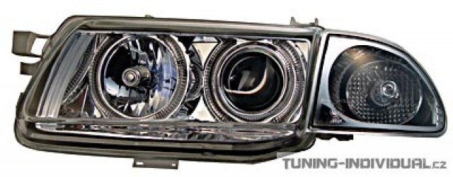P�edn� sv�tla Angel Eyes na Opel Astra F chromov�. Cena za p�r.