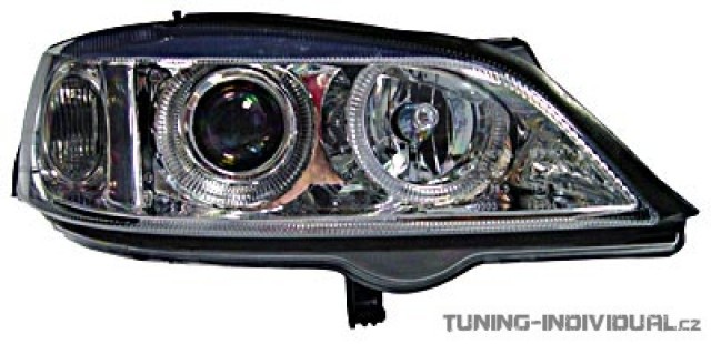 P�edn� sv�tla Angel Eyes na Opel Astra G od r.v.98- chromov�