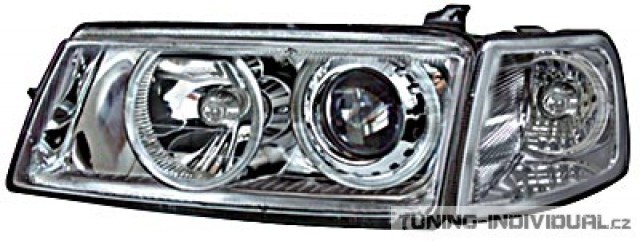 P�edn� sv�tla Angel Eyes na Opel Vectra A chromov�, p�r