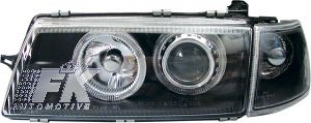 P�edn� sv�tla Angel Eyes na Opel Vectra A �ern�. Cena je za p�r.