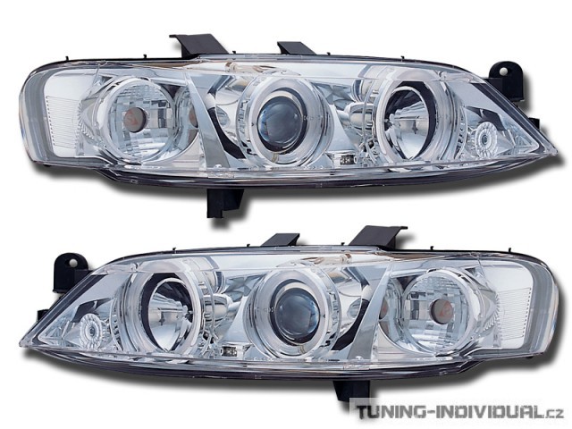 P�edn� sv�tla Angel Eyes na Opel Vectra B rv.96-99 chromov�, p�r
