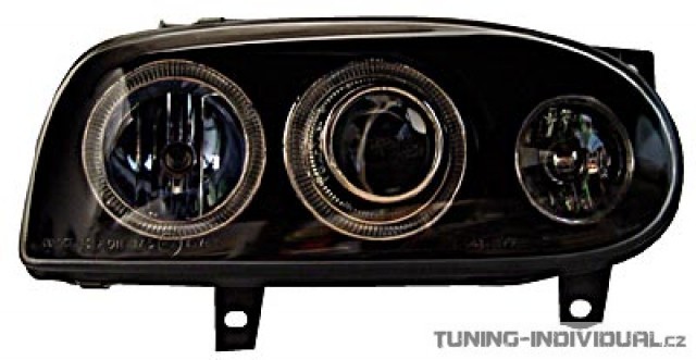 P�edn� sv�tla s blinkrem Angel Eyes VW Golf 3 r.v. 91-97 �ern�