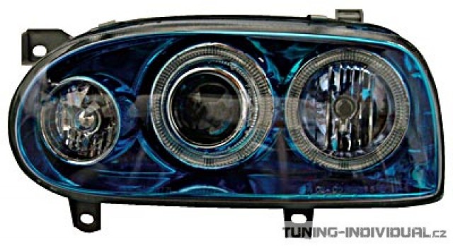 P�edn� sv�tla s blinkrem Angel Eyes VW Golf 3 r.v. 91-97