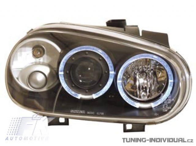 P�edn� sv�tla Angel Eyes VW Golf 4 r.v.98-03 �ern�, cena za p�r