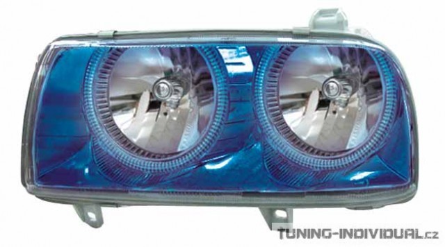 P�edn� sv�tla Angel Eyes VW Vento modr� chrom. Cena je za p�r.