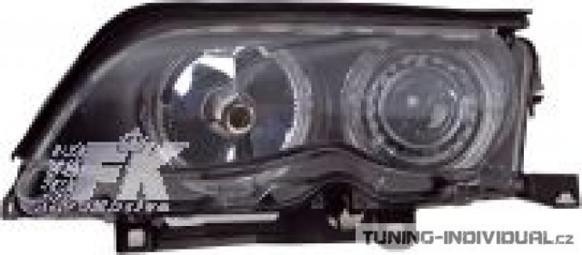P�edn� sv�tla Angel Eyes s Xenony BMW E46 3-er r.v. 01-03 4dv.