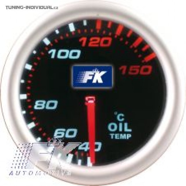 Bud�k na kontrolu teploty oleje, pr�m�r 52 mm, podsv�cen� b�le