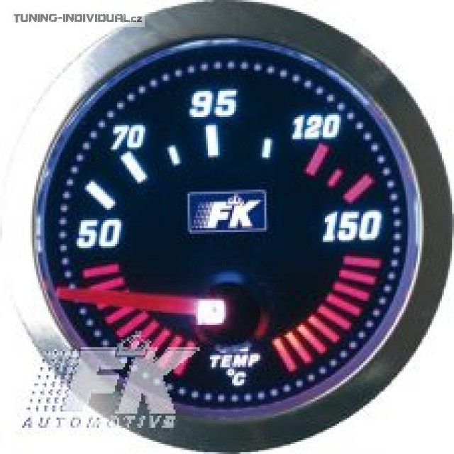 Bud�k na kontrolu teploty oleje, pr�m�r 52 mm, �erno-chromov�