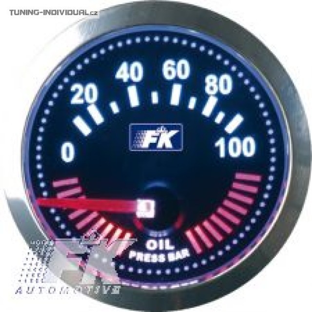 Bud�k na kontrolu tlaku oleje v BAR, pr�m�r 52 mm,�erno-chromov�