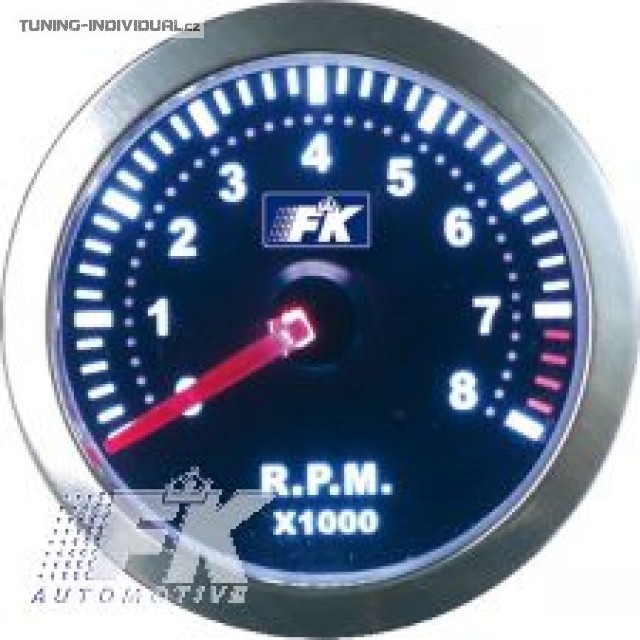 Bud�k ot��kom�r, pr�m�r 52 mm, �erno-chromov�, podsv�cen�