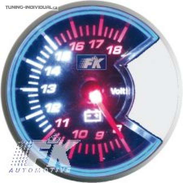 Bud�k voltmetr, pr�m�r 60 mm, �erno-st��brn� proveden�