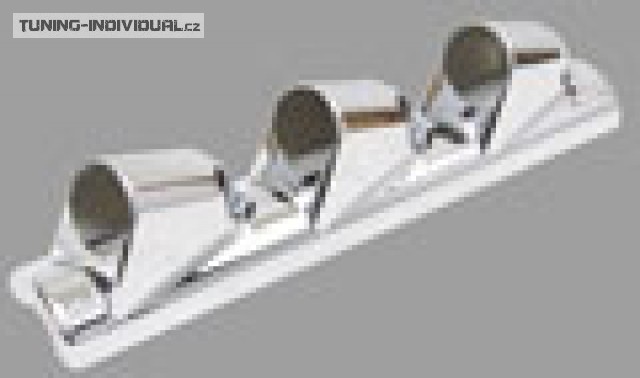 R�me�ek pro 3 bud�ky, na lev� sloupek, chromov� proveden�