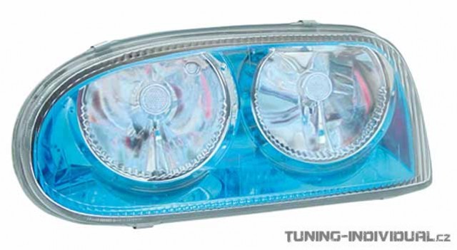 P�edn� sv�tla Powerlook VW Golf 3 r.v. 91-97 modr� chrom, p�r