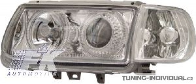 P�edn� sv�tla Angel Eyes VW Polo 6N r.v.95-98 chromov�, p�r