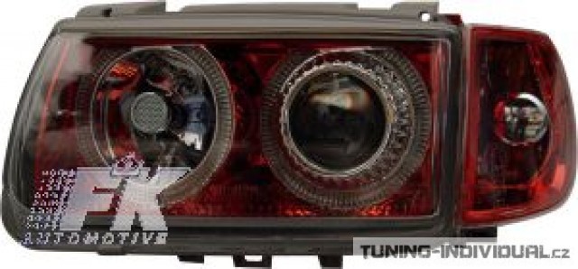 P�edn� sv�tla Angel Eyes VW Polo 6N r.v.95-98 �erven� chrom
