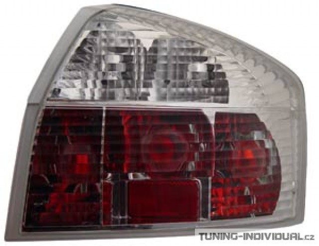 Zadn� sv�tla na Audi A4 Limuz�na, krystalov� b�l�. r.v.2001-,p�r