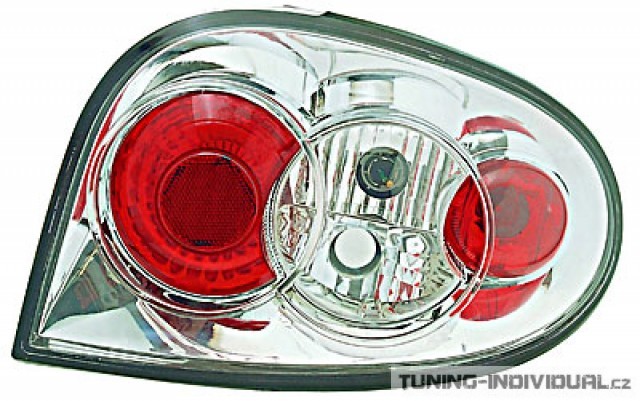 Zadn� sv�tla Renault Megane 3dv.typ r.v. 96-99, chromov�, p�r