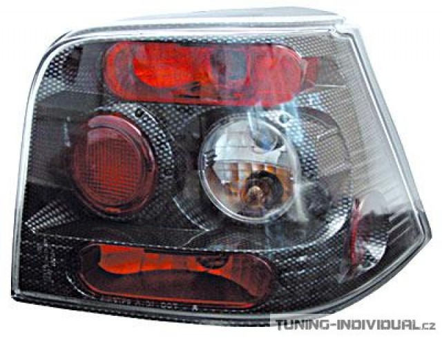 Zadn� sv�tla VW Golf 4 r.v.98-03 karbonov�. Cena je za p�r.