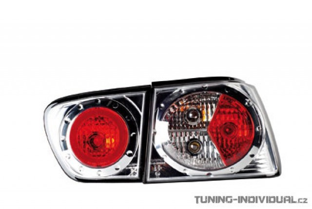 Zadn� sv�tla na Seat Ibiza 6K r.v. 99-02 chromov�. Cena za p�r.