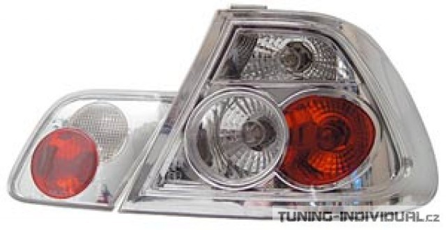 Zadn� sv�tla BMW 3-er E46 Coupe/cabrio r.v. 98-02, chromov�, p�r