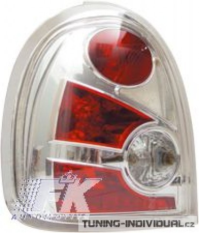Zadn� sv�tla na Opel Corsa B 3dv. typ. s chromov�m pozad�m, p�r