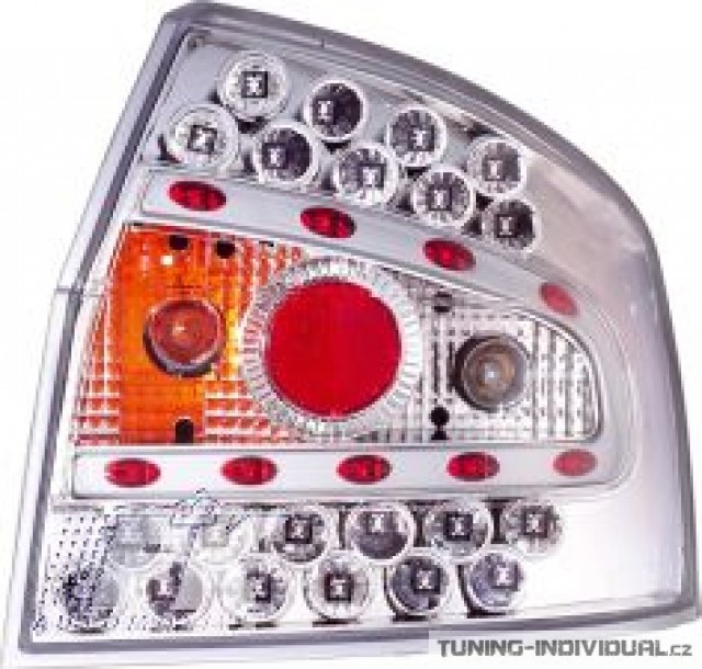 Zadn� Led sv�tla na Audi A4 (8E) r.v. 01-, chromov�, p�r