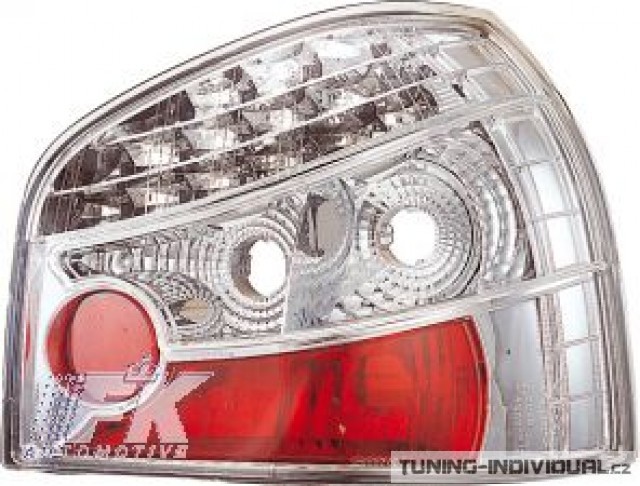 Zadn� Led sv�tla na Audi A3 typ 8L, r.v. 96-03, chromov�, p�r