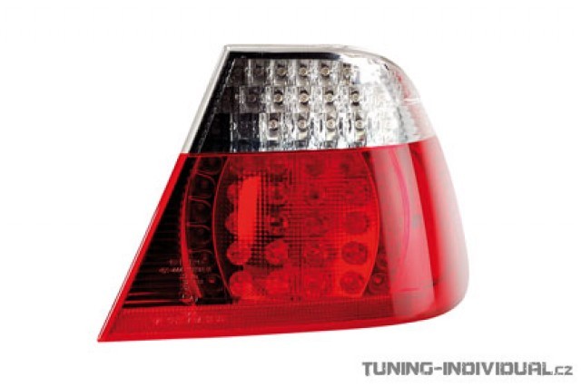 Zadn� sv�tla LED na BMW 3-er E46 Coupe r.v. 98-02, �erveno-�ir�