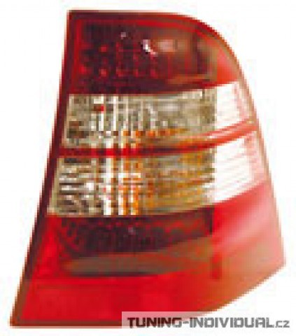 Zadn� LED sv�tla na Mercedes Benz M-Klasse (W163), �erveno-b�l�