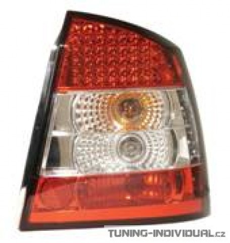 Zadn� sv�tla LED na Opel Astra G 3/5dv s �erven�m pozad�m, p�r