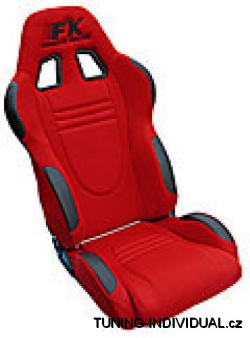 Sportovn� seda�ky Racecar l�tkov�, lev� a prav�. �erveno-�ern�.