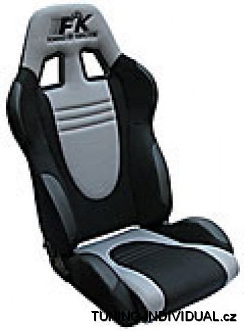 Sportovn� seda�ky Racecar l�tkov�, lev� a prav�. �edo-�ern�.