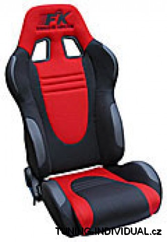 Sportovn� seda�ky Racecar l�tkov�,lev� a prav�. �erveno-�ern�.