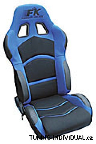 Sportovn� seda�ky Cyberstar l�tkov�, lev� a prav�. Modro-�ern�.