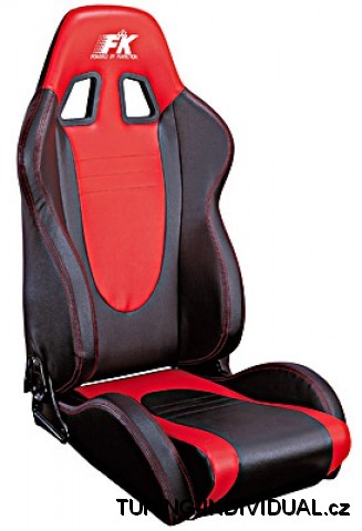 Sportovn� seda�ka Racecar ko�enkov�, lev�. �erveno-�ern�.