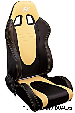 Sportovn� seda�ka Racecar ko�enkov�, lev�. �luto-�ern�.