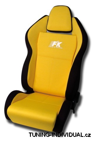Sportovn� seda�ky Race 5, l�tkov�, �lut�, polohovac�.