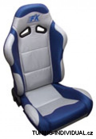 Sportovn� seda�ka Spacelook polo/ko�enkov�, prav�. B�l�, modr�.