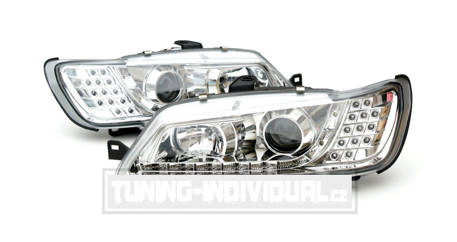 Peugeot 306 93-96 - DEVIL Eyes CHROMOV� s LED blinkrem