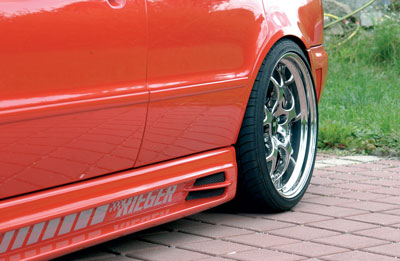 Rieger Tuning spojler, p�edn� n�razn�k, zadn� n�razn�k, tuning bo�n� prahy, tuning k��dlo