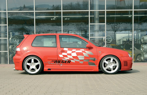 Rieger Tuning spojler, p�edn� n�razn�k, zadn� n�razn�k, tuning bo�n� prahy, tuning k��dlo