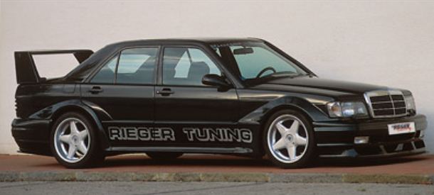 Rieger Tuning P�edn� blatn�k EVO III lev� Mercedes 190 W201