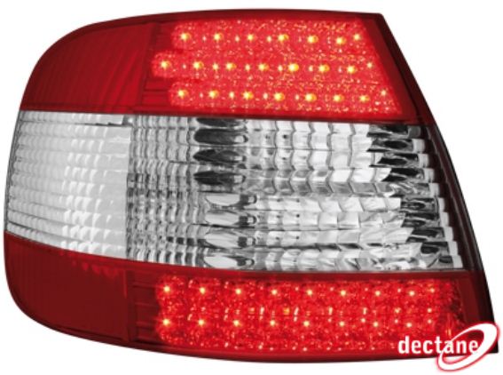 Zadn� sv�tla Audi A4 B5 Lim. 95-10.00 �erven�/krystal LED
