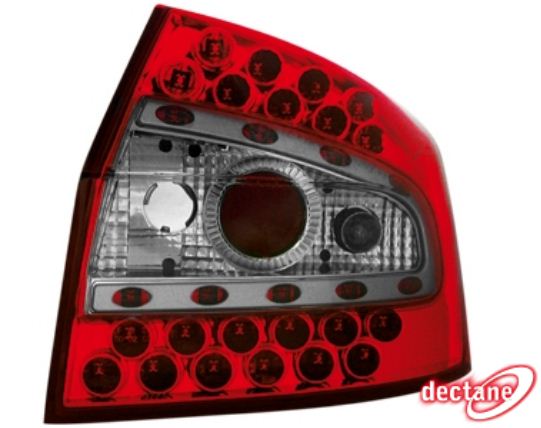 Zadn� sv�tla Audi A4 8E Lim. 01-04 �erven�/krystal LED