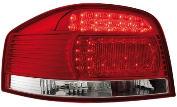 Zadn� sv�tla Audi A3 8P 03+ �erven�/krystal LED