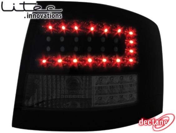 Zadn� sv�tla Audi A6 Avant 12/97-01/05 4B �ern� LED