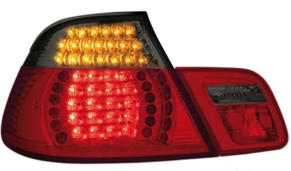 Zadn� sv�tla BMW E46 2D 00-07 �erven�/krystal LED