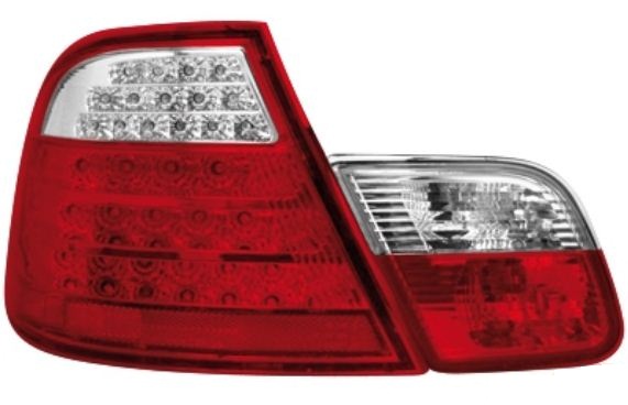 Zadn� sv�tla BMW E46 2D 98-03 �erven�/krystal LED
