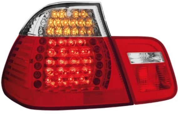 Zadn� sv�tla BMW E46 4D 98-01 �erven�/krystal LED